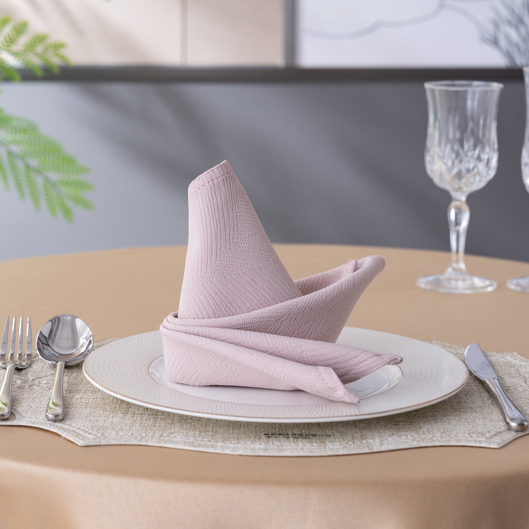 Rose Cotton Linen Napkins 50x50cm Premium Hotel Catering Supplies Luxury Wedding & Banquet Hospitality Table Linen