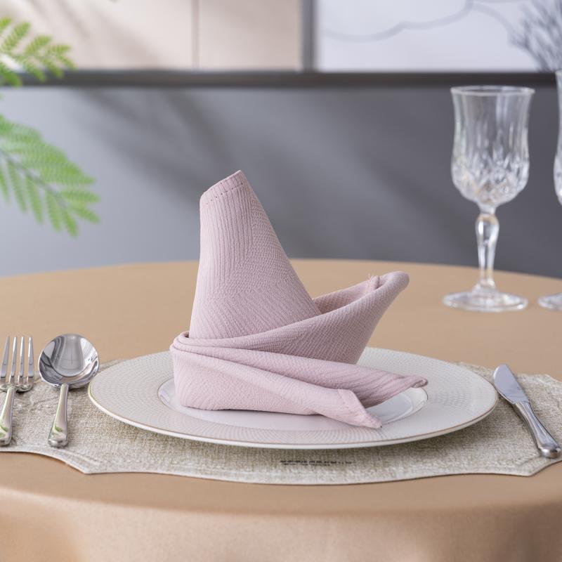 Rose Cotton Linen Napkins 50x50cm Premium Hotel Catering Supplies Luxury Wedding & Banquet Hospitality Table Linen