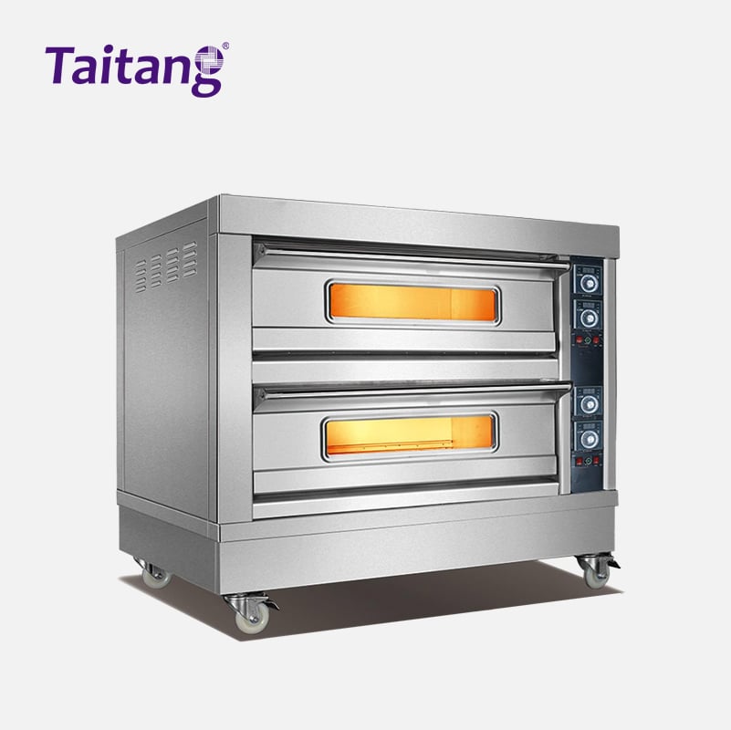Commercial Baking Oven Electric & Gas Deck Ovens with Painted Outer Shell for Hotel & Restaurant Kitchens
