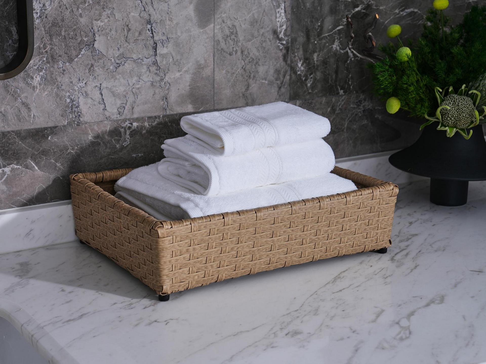 Luxuriously Soft Taitang Hotel Towels Stacked in a Stylish Basket.jpg