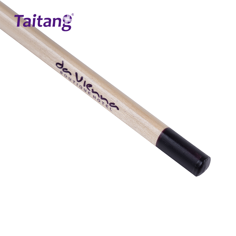 Custom Triangular Wooden Hotel Pencil Eco-Friendly Guestroom Stationery Branded Anti-Roll Design