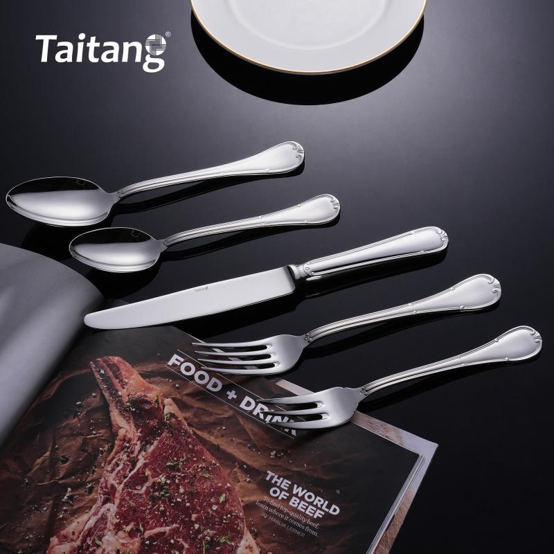 Premium Stainless Steel Restaurant Cutlery Set Luxury Hotel Flatware Collection with Custom Logo Support