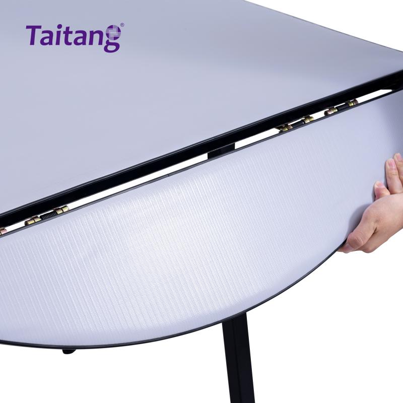 Heavy-Duty Foldable Banquet Table Round-to-Square PVC Hotel Dining Table Smart Space Solution