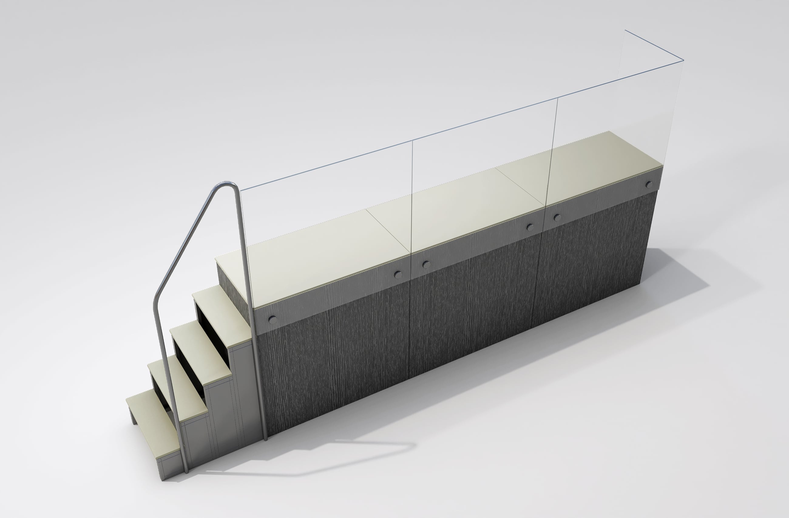 Single-Side Pool Stair