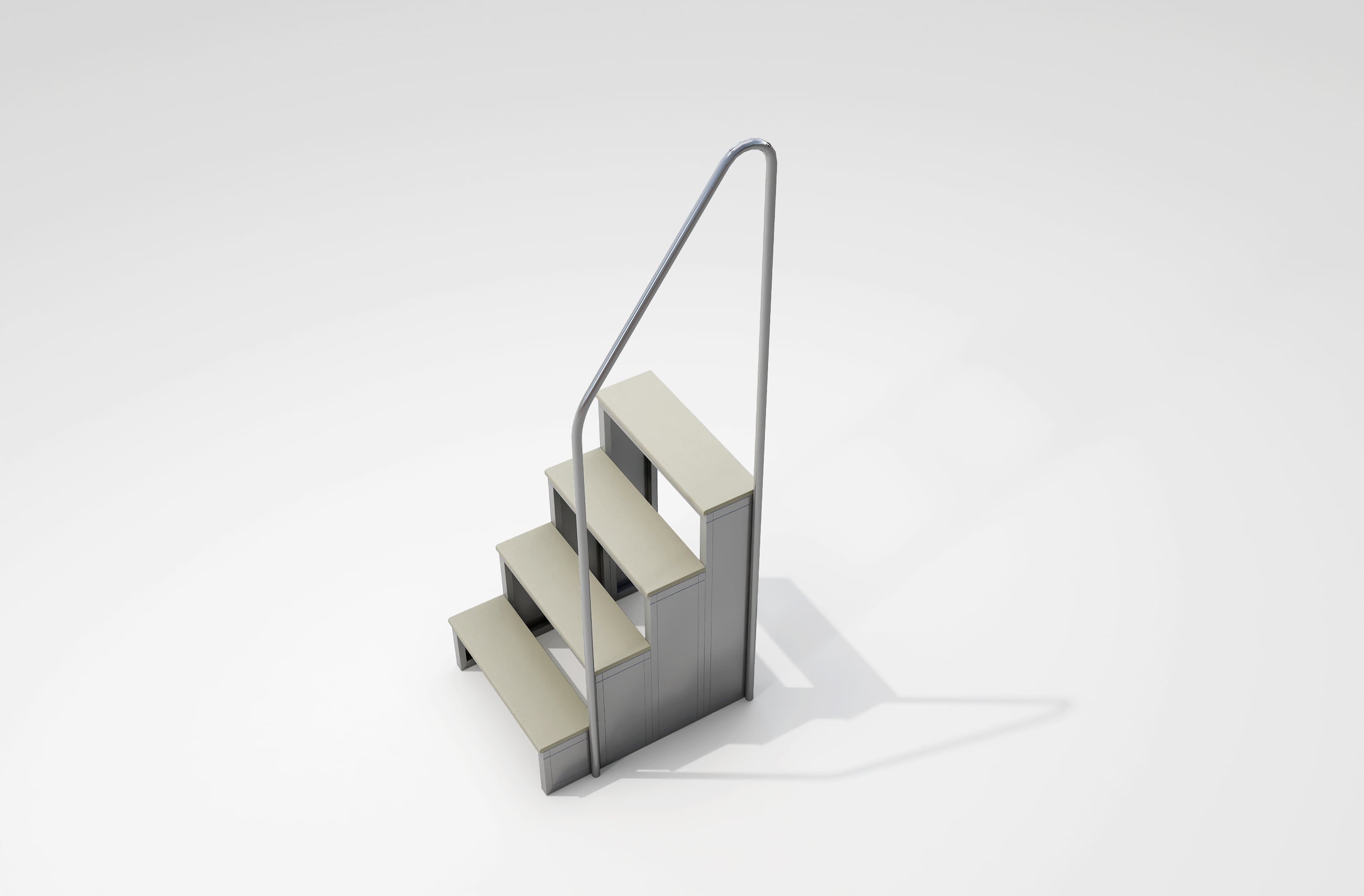 double side pool stair -2