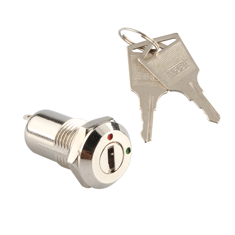 JK0111 12mm Zinc Alloy Key Lock Switch