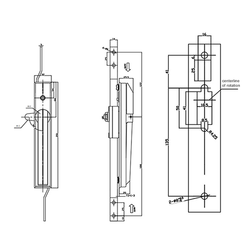 LG110 Zinc Alloy Rod Control Lock