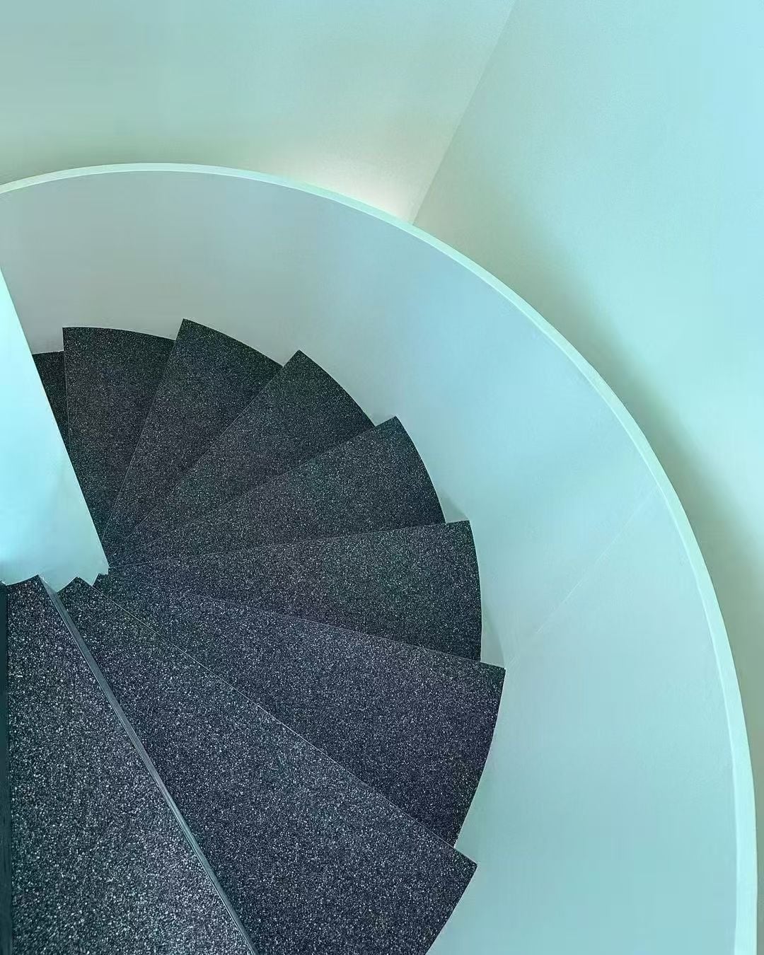 Resin-Coated Washed Stone Staircase