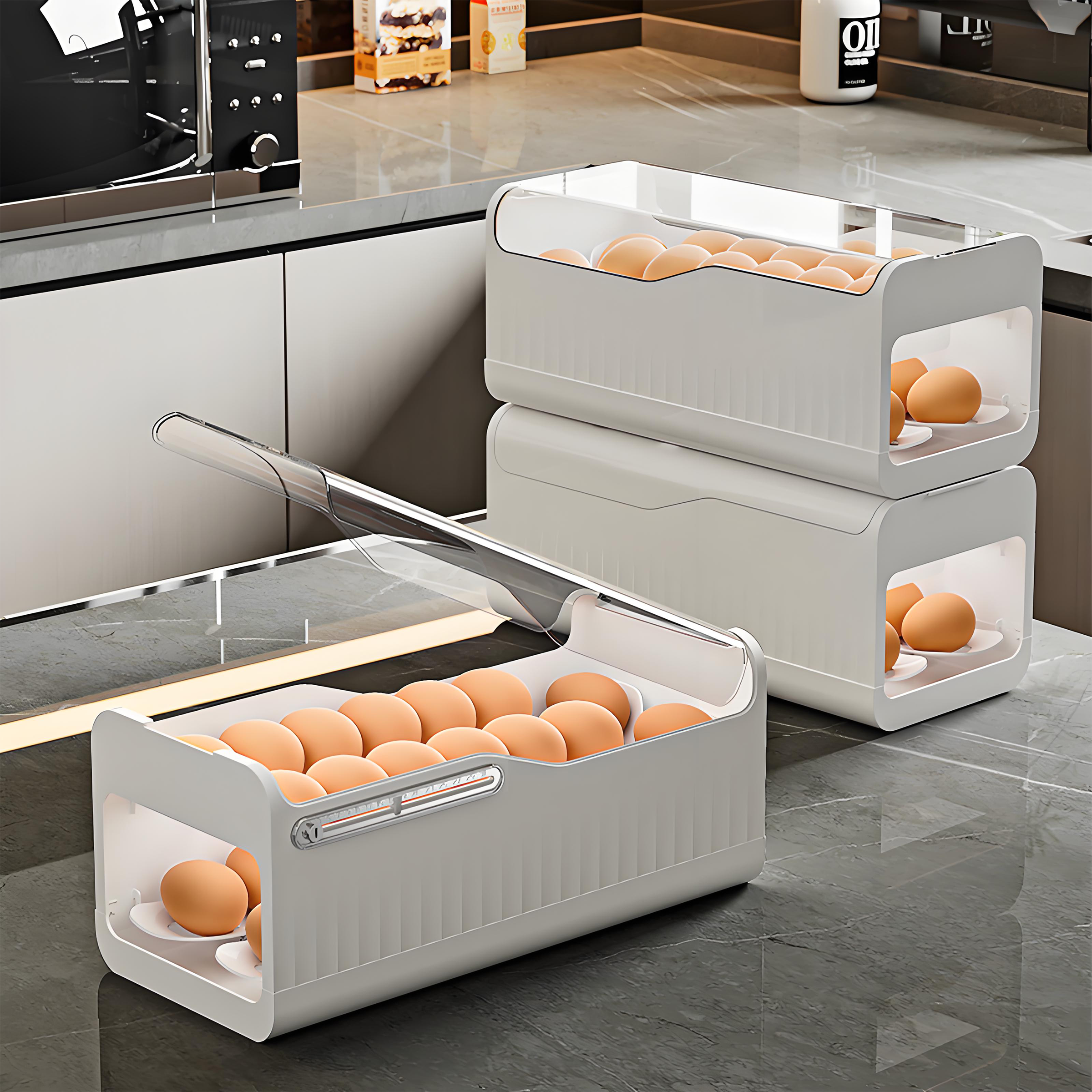 2026 Slide-Style Egg Rolling Box Reaches 70% Penetration: Food-Grade PP, Transparent Visibility, and Anti-Bump Protection for Modern Kitchens