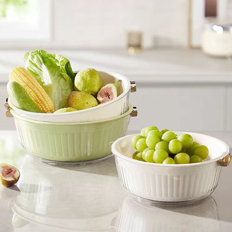 2026 Double-Layer Fruit & Vegetable Washing and Draining Basket Growth +59%: The Wash-and-Drain Kitchen Prep Essential for Faster, Cleaner Food Preparation