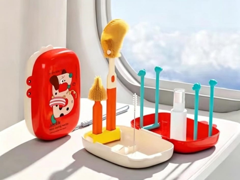 Portable Baby Bottle Cleaning Brush Set