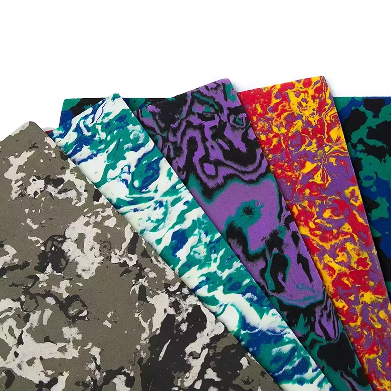 High Quality Camouflage Mixed Color EVA Foam Anti slip Sheet for Slipper Making Mix Color Pattern Soft