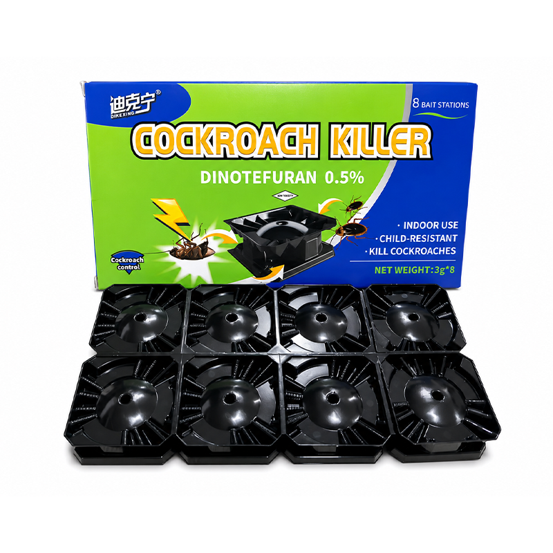 0.5% Dinotefuran Cockroach Bait Station 8PCS