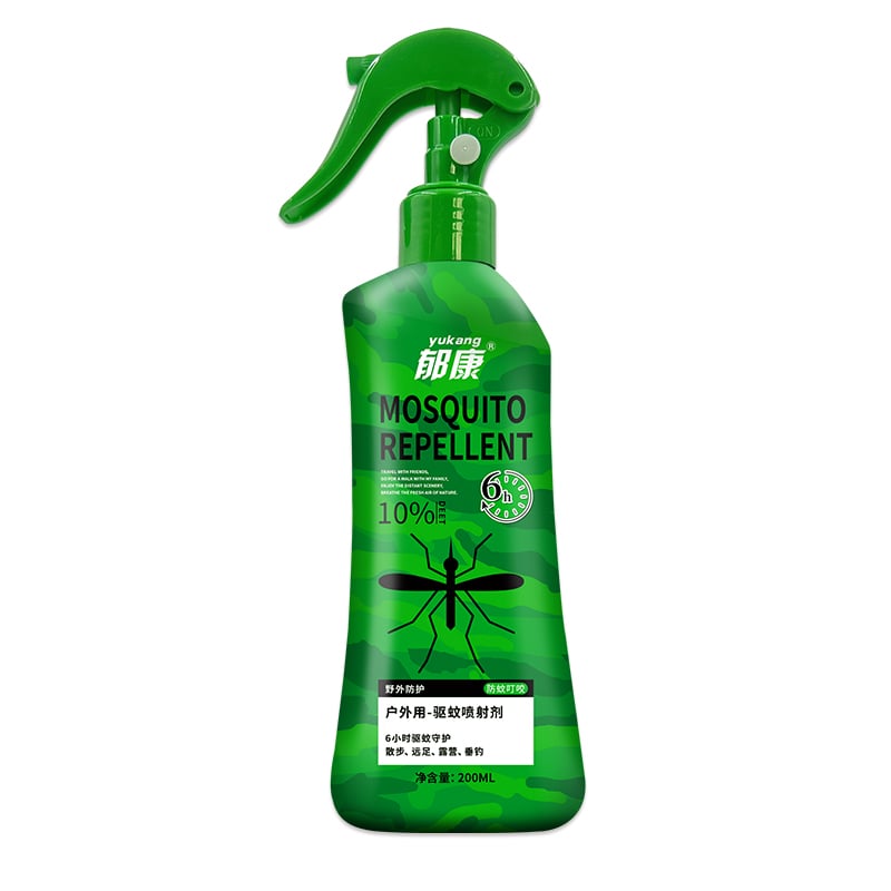 10% DEET Mosquito Repellent Spray 200ml for Outdoor Use