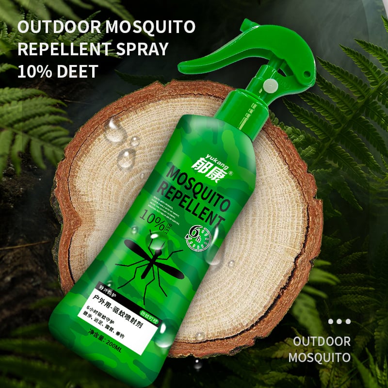 10% DEET Mosquito Repellent Spray 200ml for Outdoor Use
