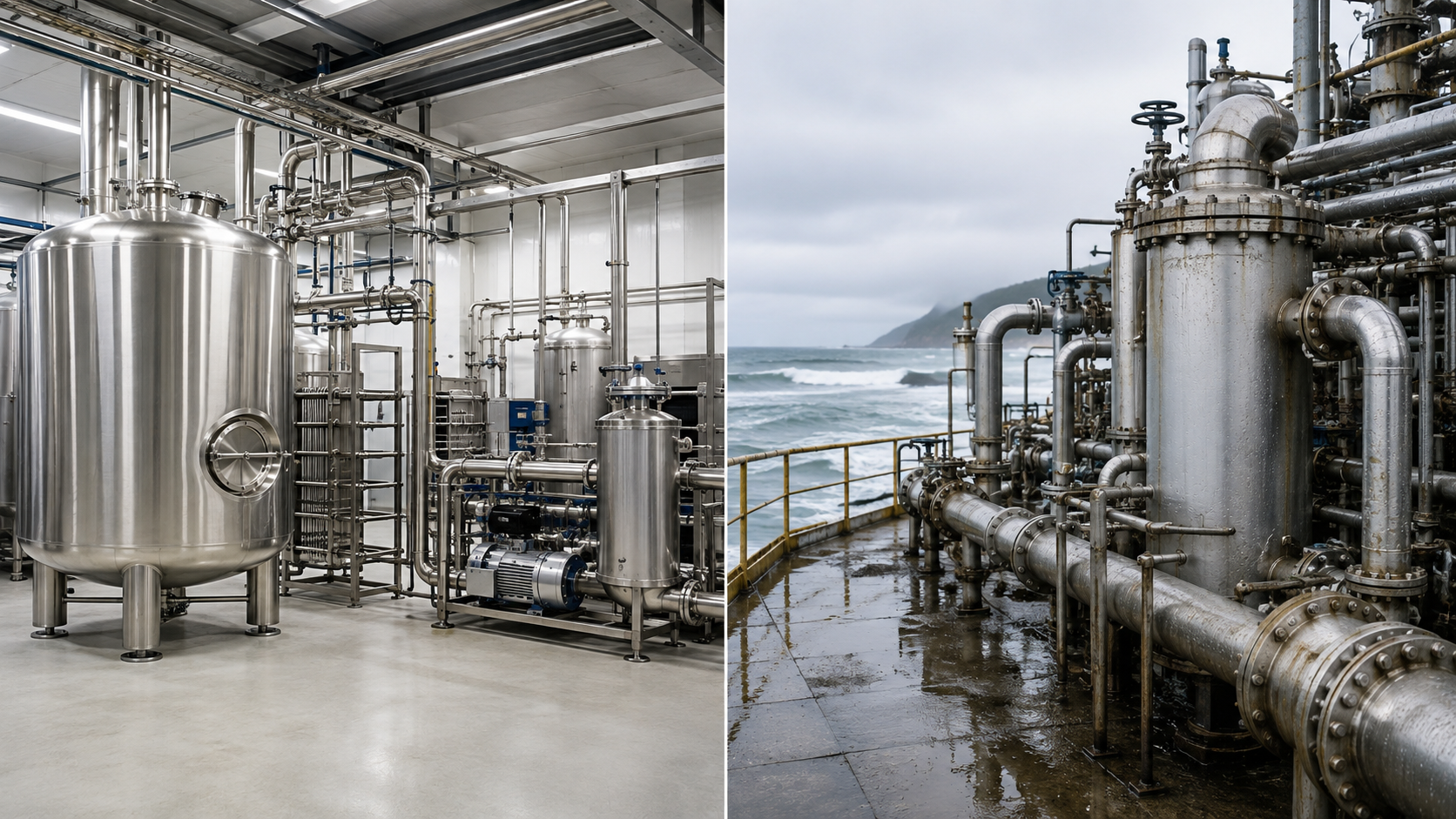 304 vs 316 stainless steel corrosion resistance in industrial environments