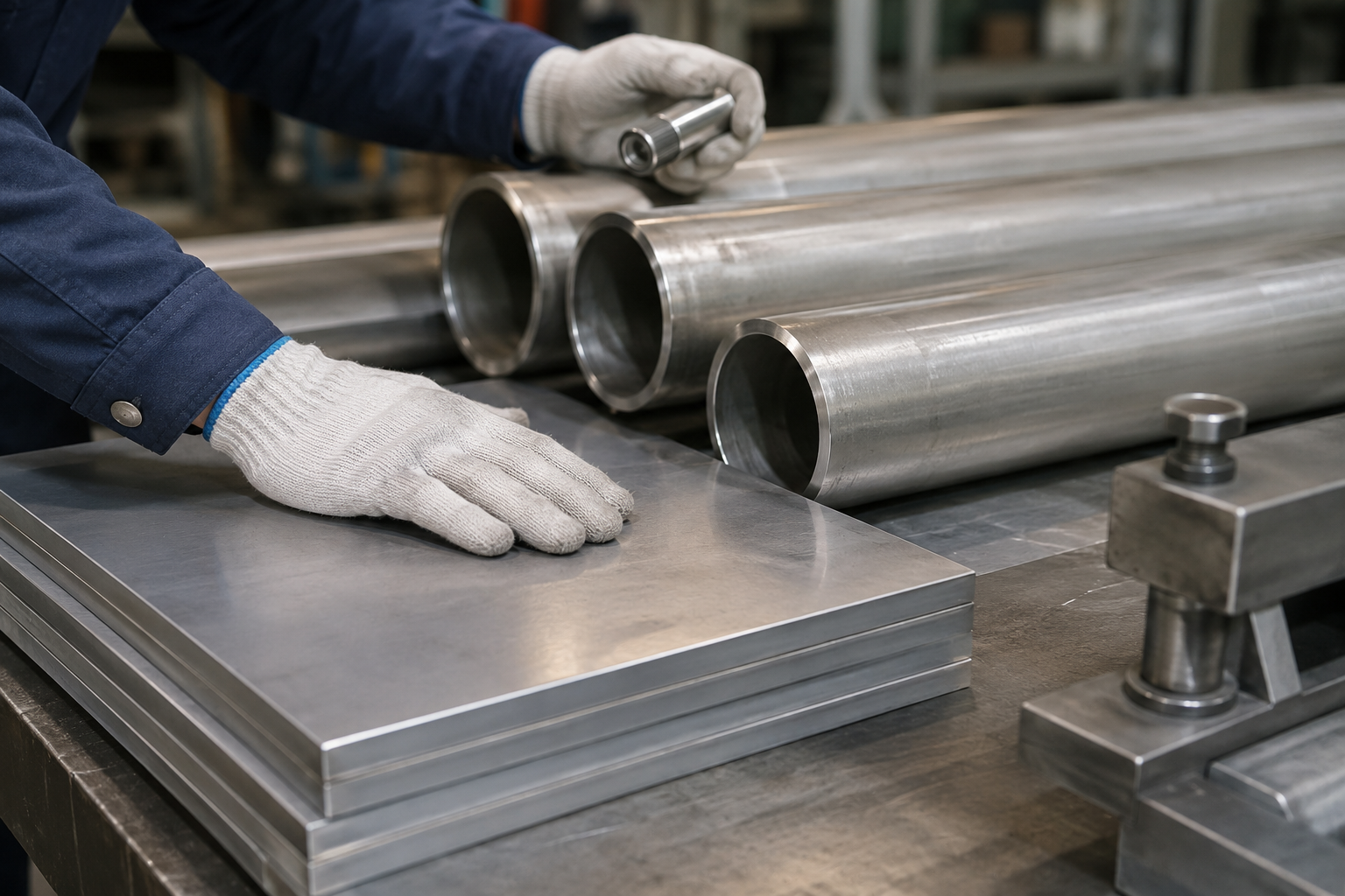 Nickel alloy pipe and plate inspection for corrosion service material selection