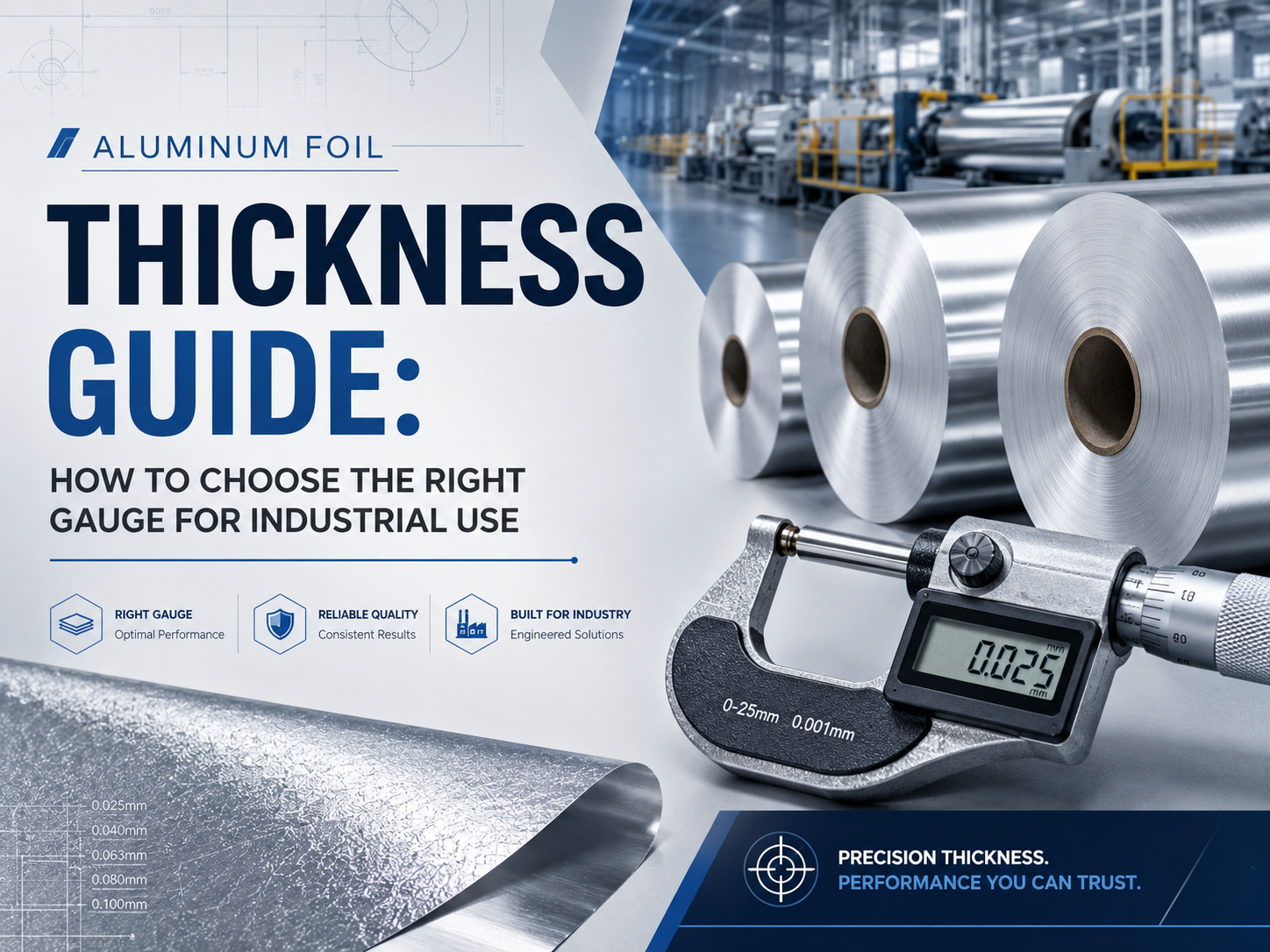 Aluminum Foil Thickness Guide: How to Choose the Right Gauge for Industrial Use