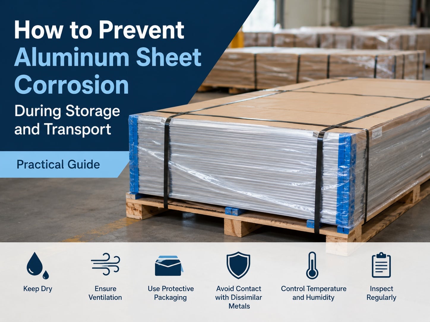 How to prevent aluminum sheet corrosion during storage and transport