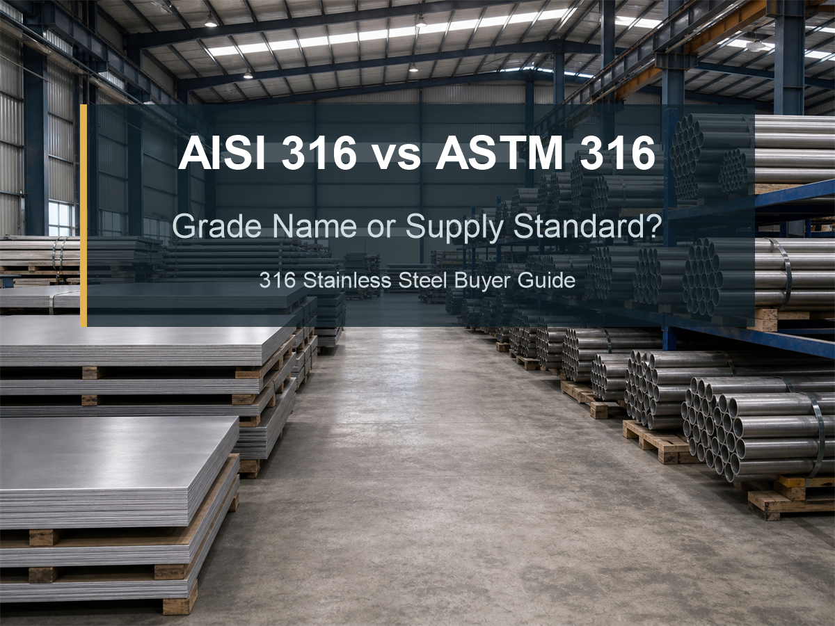 AISI 316 vs ASTM 316 Stainless Steel: Grade, Standard, and Specification Guide