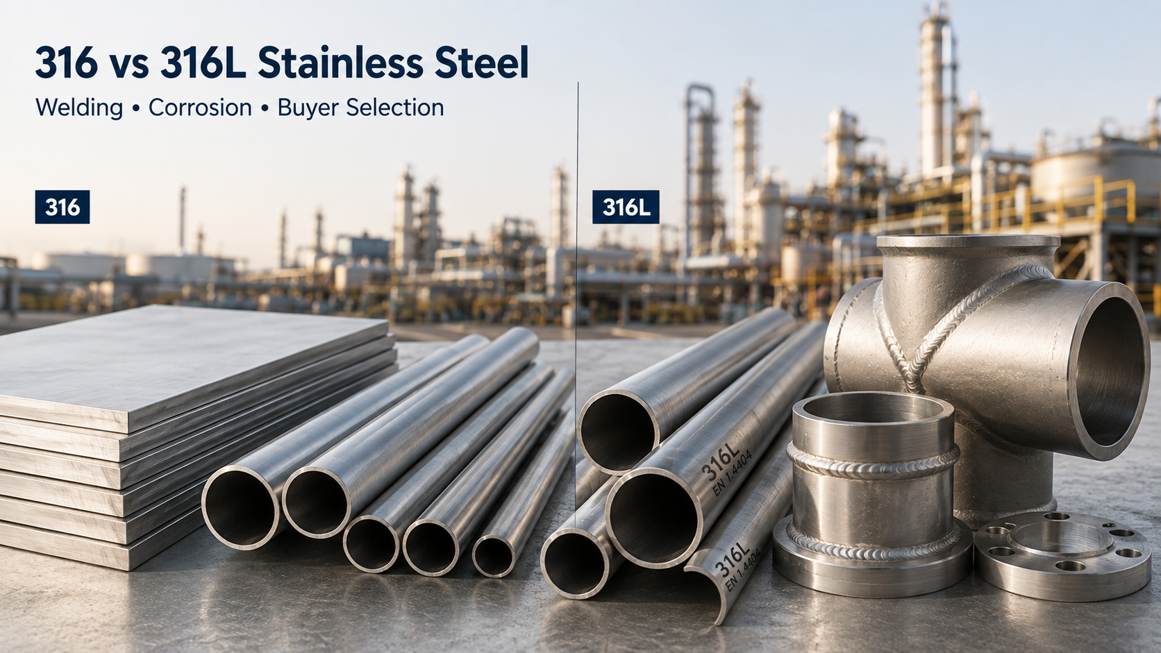 316 vs 316L Stainless Steel: Composition, Welding, Corrosion and Product Standards