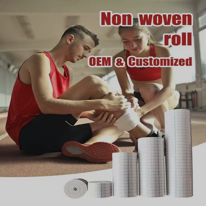 Disposable Non Woven Cover Roll Stretch Tape Non-Woven Adhesive Bandages Breathable Bandage Tape Non-woven Adhesive Plaster