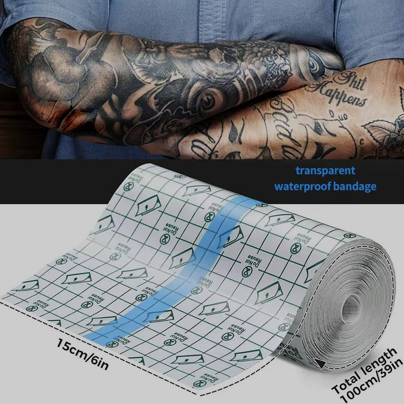 Disposable Medical PU Film Waterproof Adhesive Dressing Clear Shower Protector Stretch Bandage