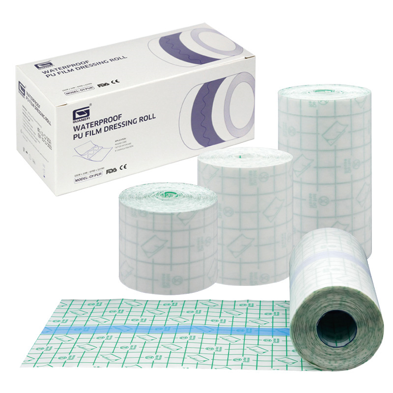 Waterproof Transparent Dressing Roll Medical PU film Tape