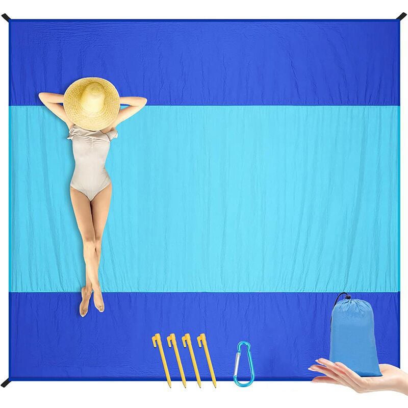 Extra Large Foldable Pocket Portable Sand Free Proof Waterproof Camping Beach Mat Picnic Mats Rug