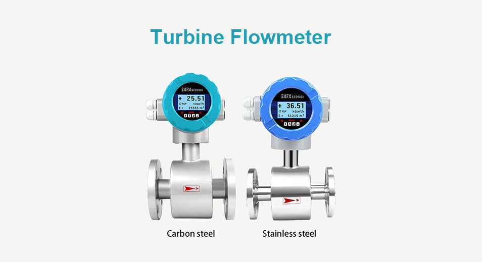 Turbine flowmeter configuration