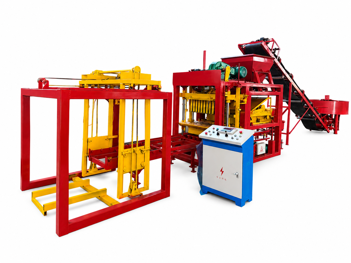 QTJ4-25 Semi Automatic Brick Making Machine for Cement Brick Forming