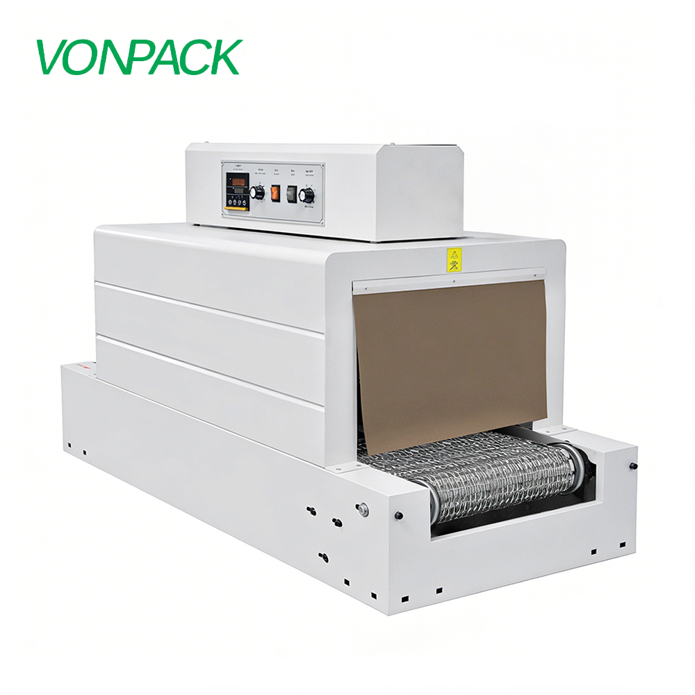 Mesh 4525 Heat Tunnel Shrinking Machine Automatic Desktop Wrapping Machine Industrial Iron Food Pallet Box Packaging Machine