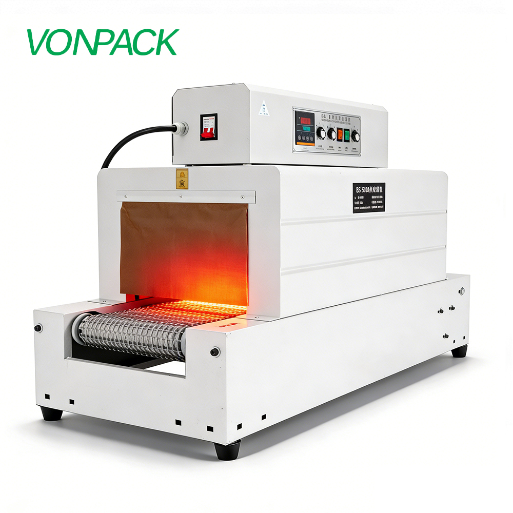 Mesh 3020 Single Heat Wrapping Machine Wrap Shrinking Tunnel Machine Cheap Plastic Commercial Farm Bottle Packing Machine