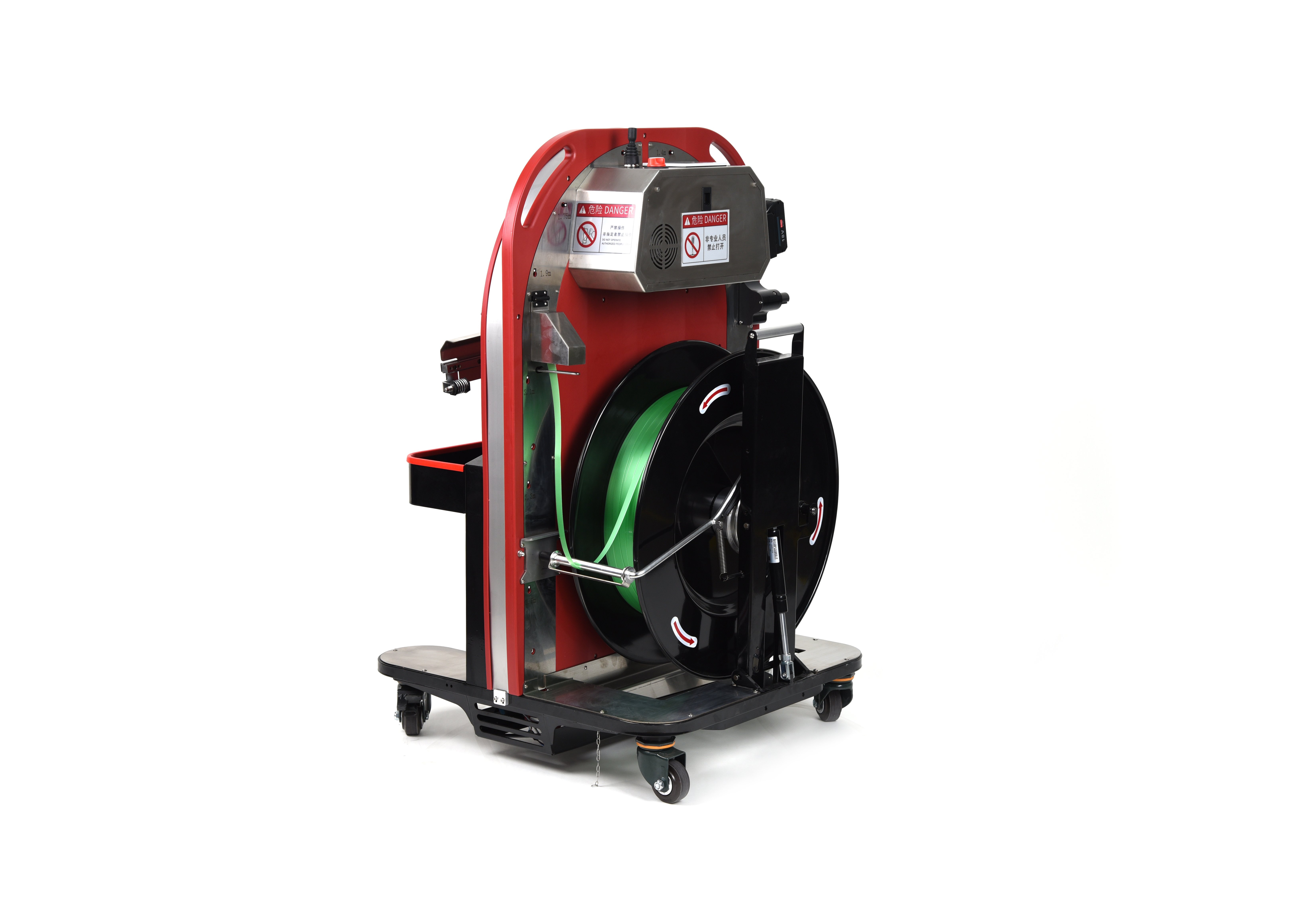 VC-002 Battery Powered Automatic Threading Machine  PP PET Strap Belt Pallet Packaging for Heavy box Wood