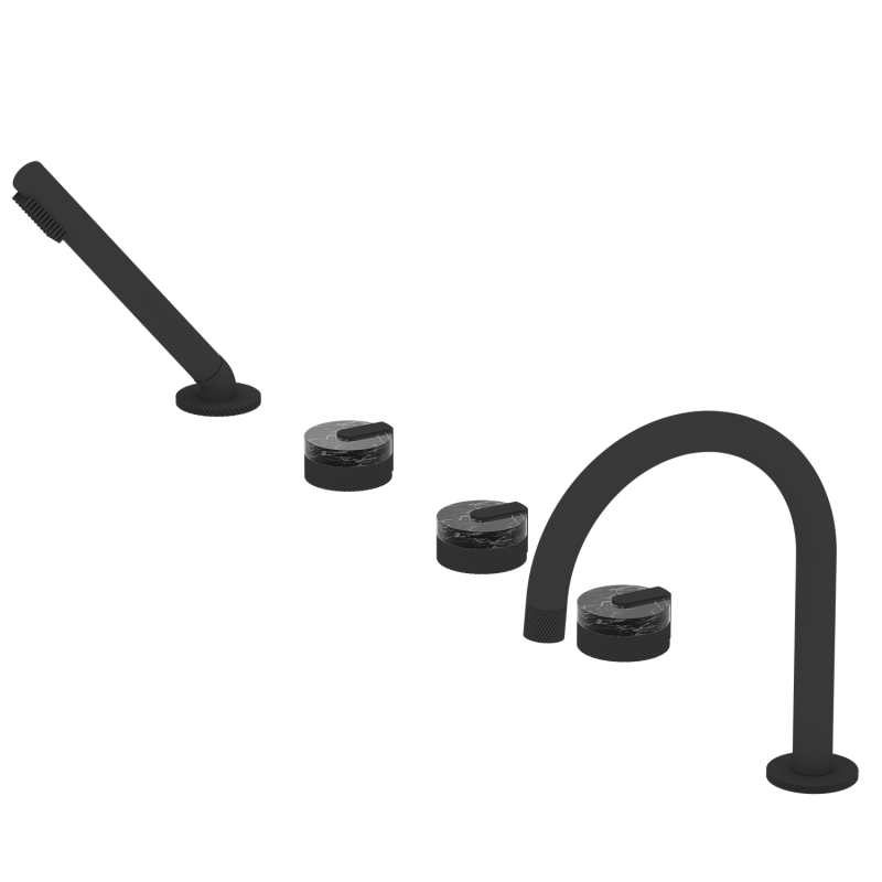 Factory 74 Series Modern Sanitary Marble Wall Bathroom Brass Bath Faucet Shower Mixer Tap