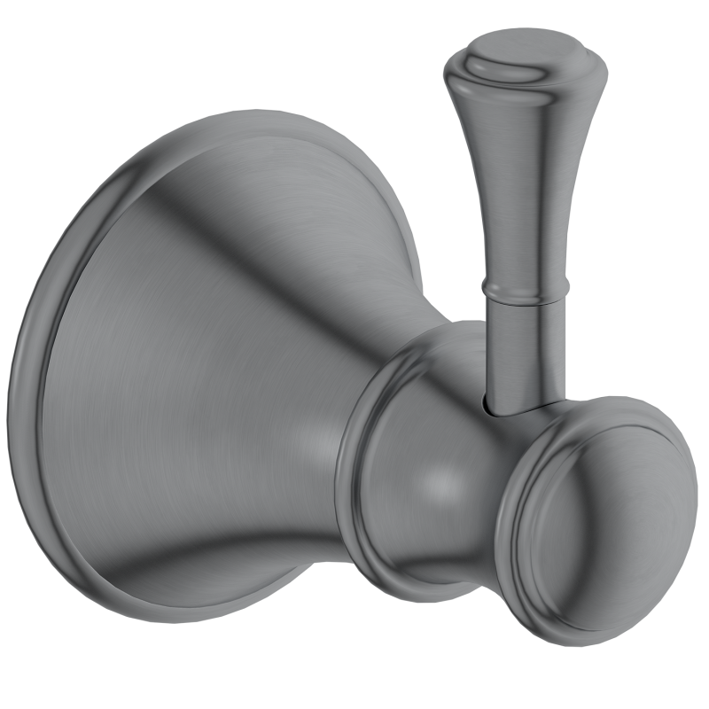 87 Series Wall Mounted Solid Brass Bathroom Robe Hook with Rectangular Rounded Design Durable Modern Towel Storage