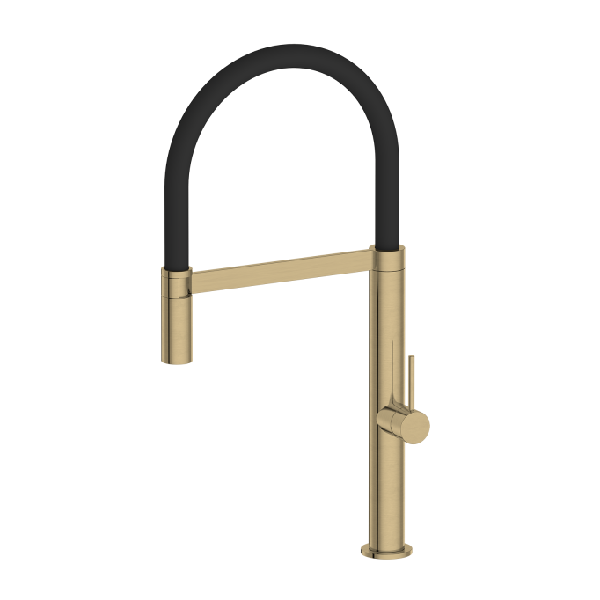 luxury faucet for pull down flexible kitchen sink faucet brushed gold kitchen mixer