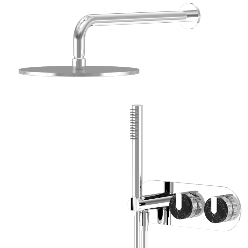 Hot Sale Rainfall 74 Series Modern Bath DZR Brass Wall Mounted Bathroom Shower Hand Set