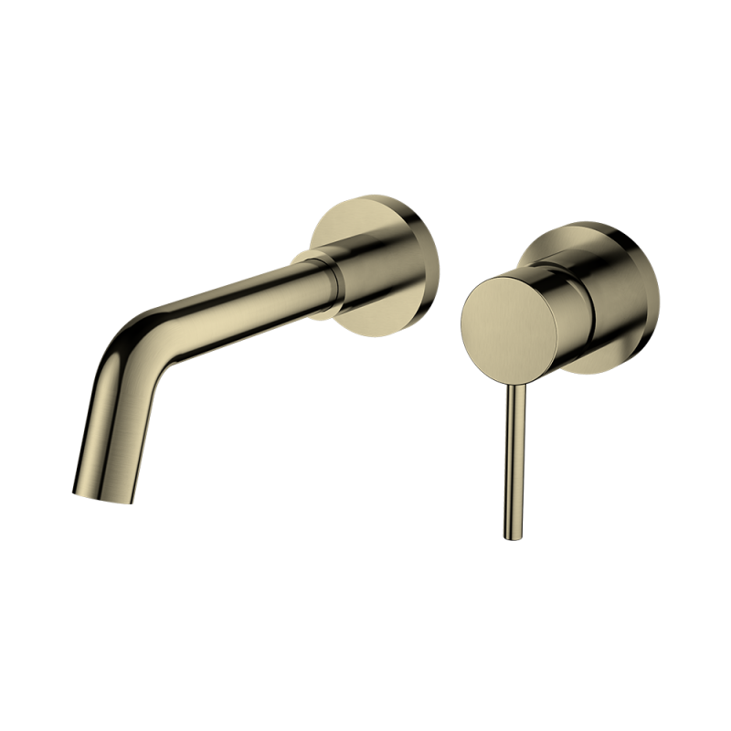 Bathroom Vanity Antique Brass Wall Mount Faucet Single Handle