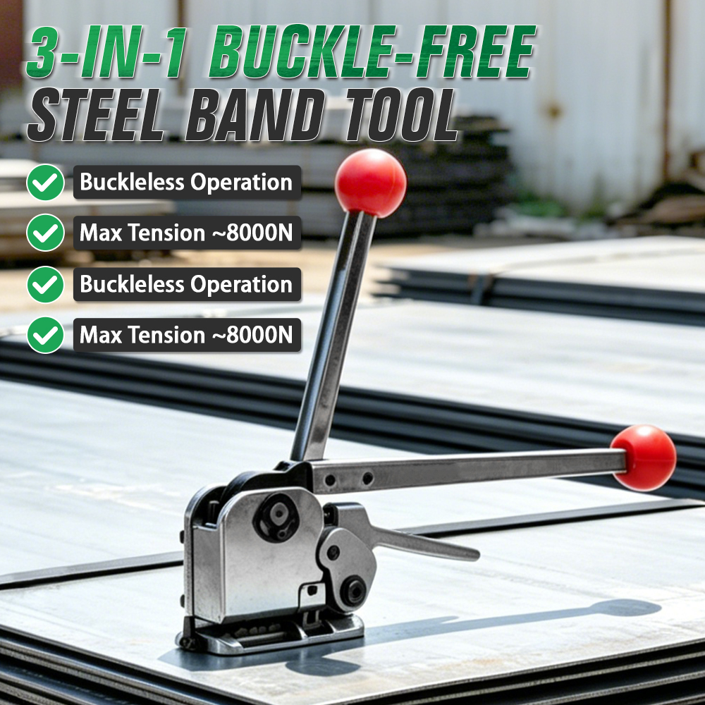 GD35 Manual Steel Strapping Tool Portable Steel Strapping Tool Steel Band Strapping Machine Tensioner Packing Machine for Factory Pallet and Box