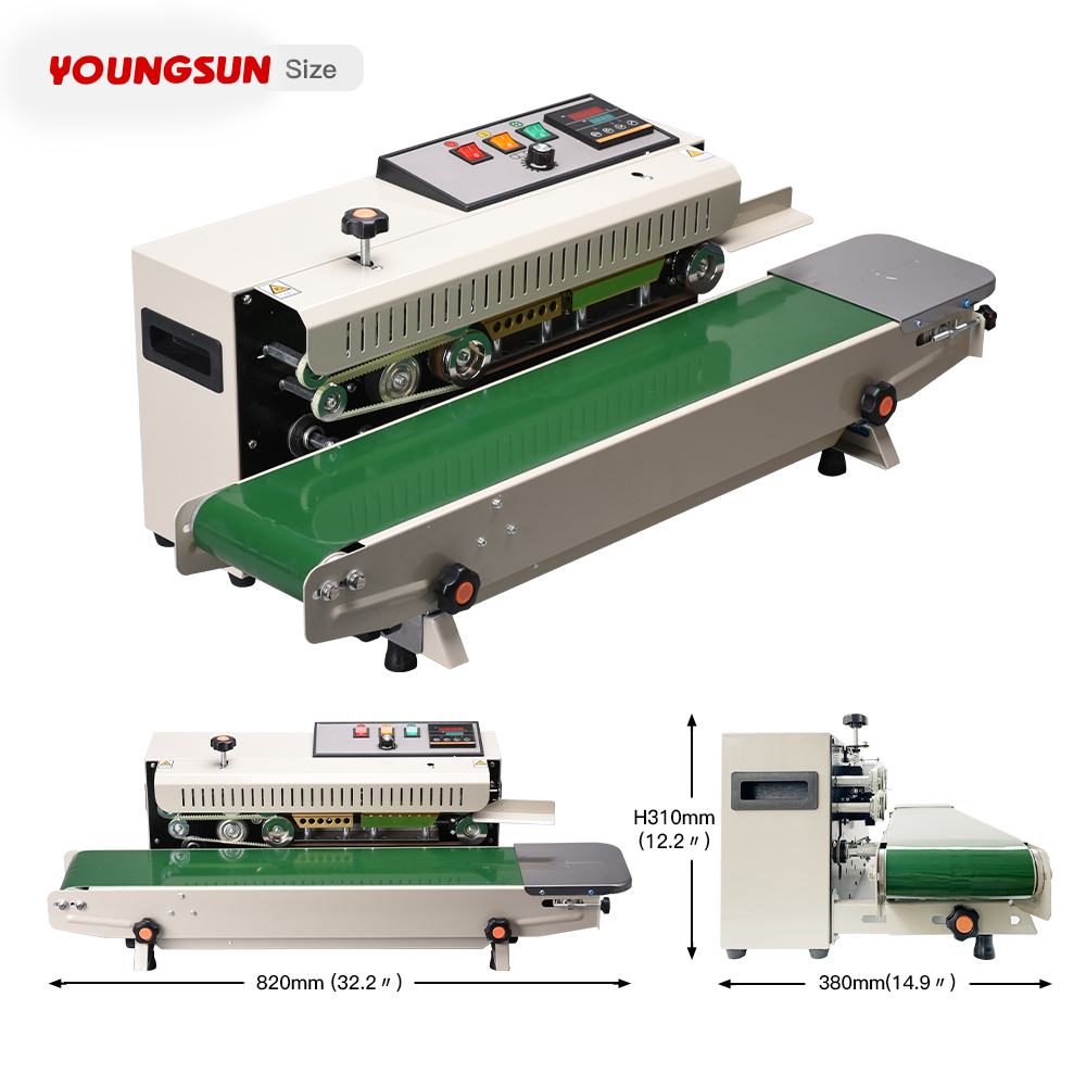 FR-900 Bag Sealing Machine Band Sealer Sealing Machine Heat Plastic Bag Food Bag Heat Sealer