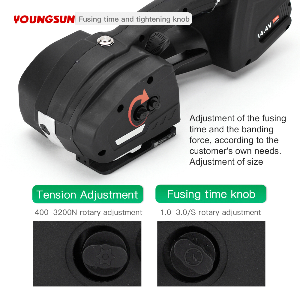 K1 Portable Hand Held Electric Strapping Machine Battery Powered PP PET Bundling Tensioner  Strapping Machine Plastic Strapping Tool