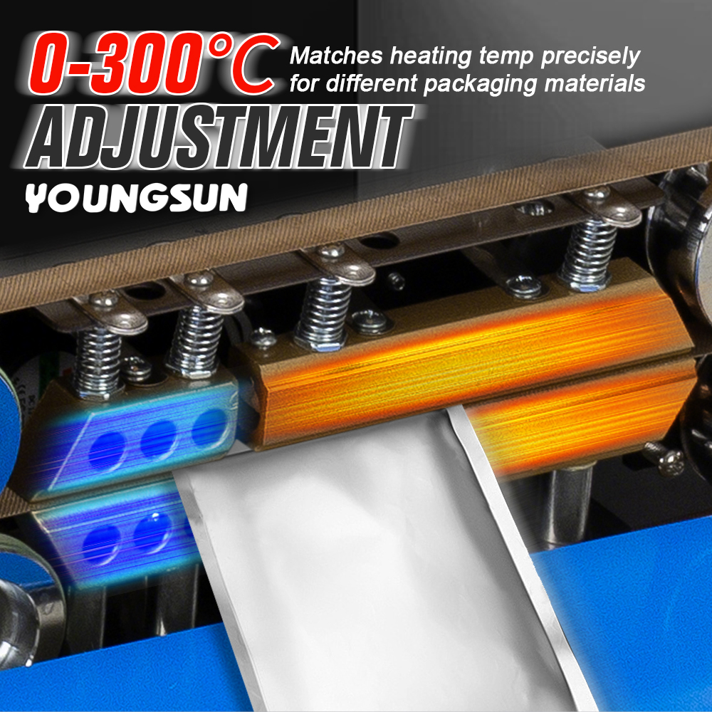 L1 Continuous Band Table Top Heat Sealing Machine Heat Sealing Machines For Food Packaging