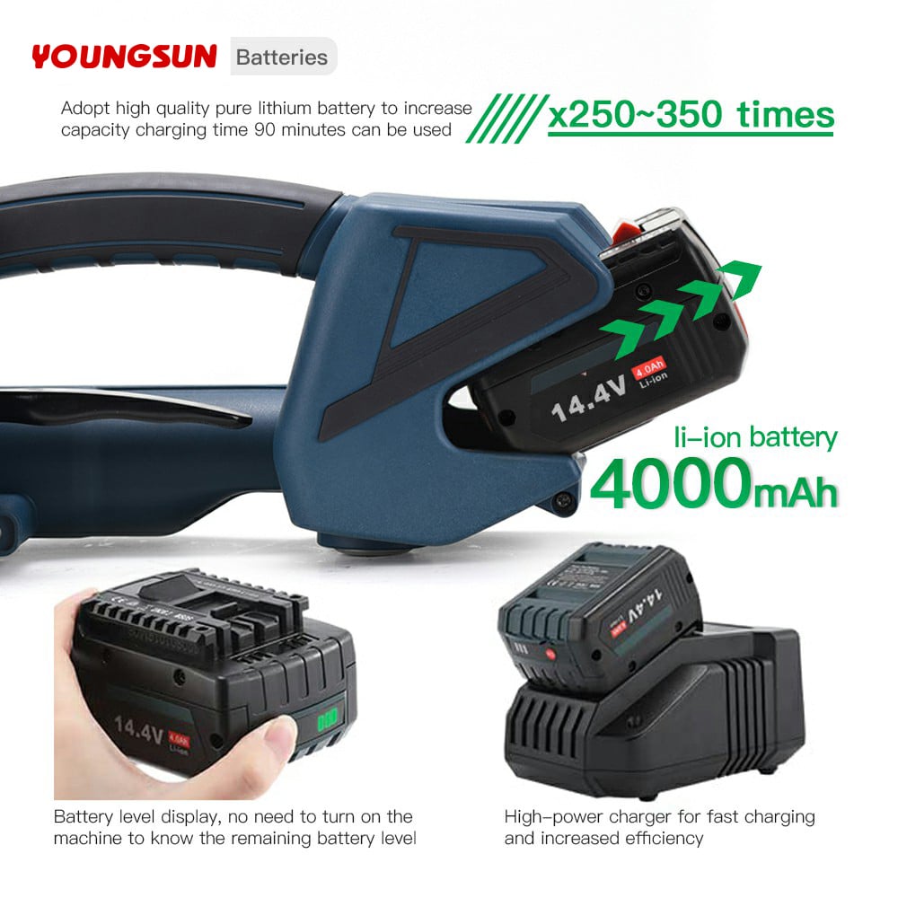 V2 Portable Strapping Machine Battery Powered  Strapping Machine Plastic Strapping Tool Strapping and Banding Equipment