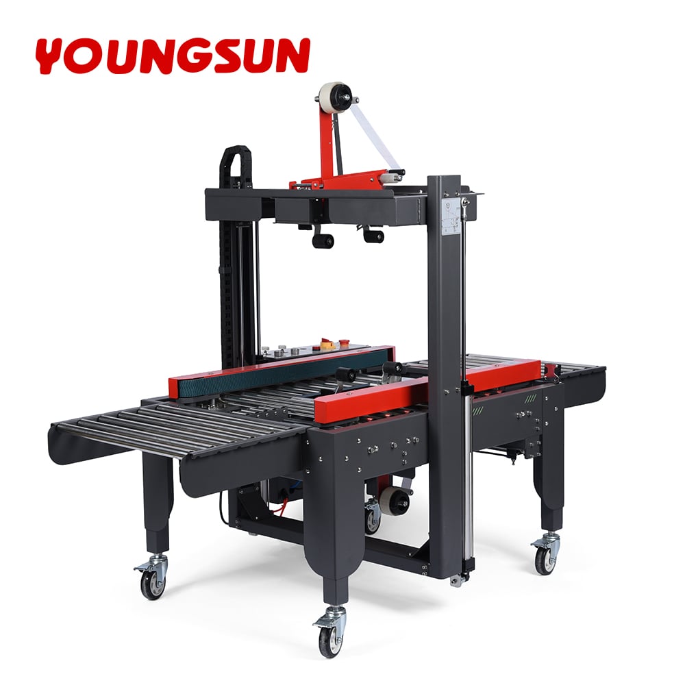F20 Automatic Carton Express Box Sealing Machine Paper Tape Sealant for Beverages & Apparel Cartons