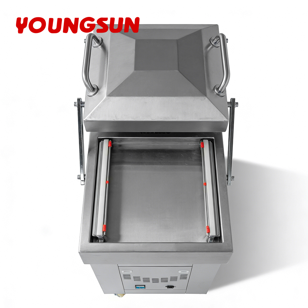 DZ400/2SB Easy to Operate Pump Driven Electric Double Chamber Vacuum Sealer Double Chamber Vacuum Food Sealer Sealing Packaging Machine