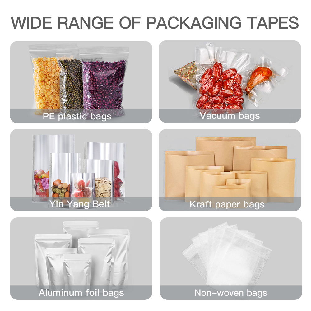SF-300C Foot Pedal Impulse Sealing Machine/pedal Double-side Heating Sealer for Plastic Film Bag