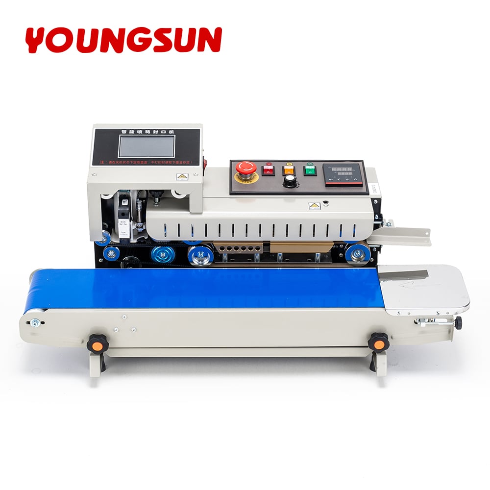 FR-1600 Inkjet Printing Automatic Horizontal Plastic Film Bags Heat Sealing Machine Plastic Bag Heat Sealing Machine