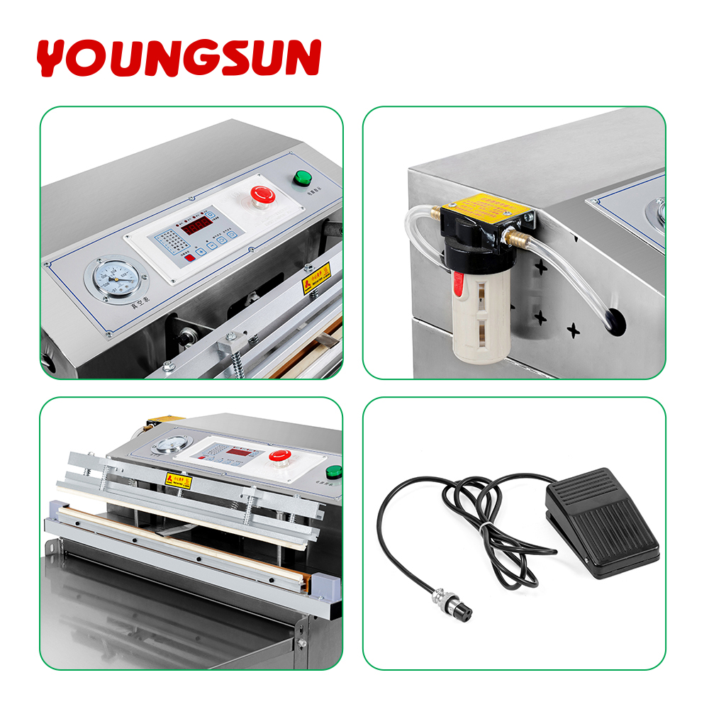 600 External Stainless Steel Industrial External Vacuum Sealer Stainless Steel Big Pump | Industrial Vacuum Packaging Machine for Large Food Bags