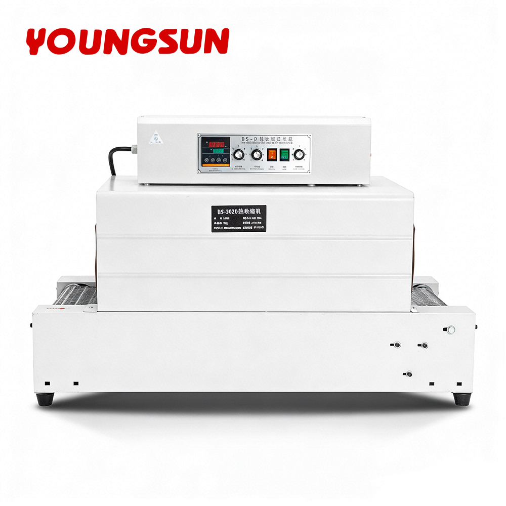 BS-3020 Mesh Thermal Shrink  Packaging Machine Wrap Shrinking Tunnel Machine  Plastic Commercial Farm Bottle Packing Machine